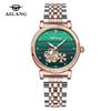 Seagull Fashion Women's Watch Leather Strap Waterproof Skeleton Automatic Mechanical For Ladies Watch Necklace Set 8867 Series