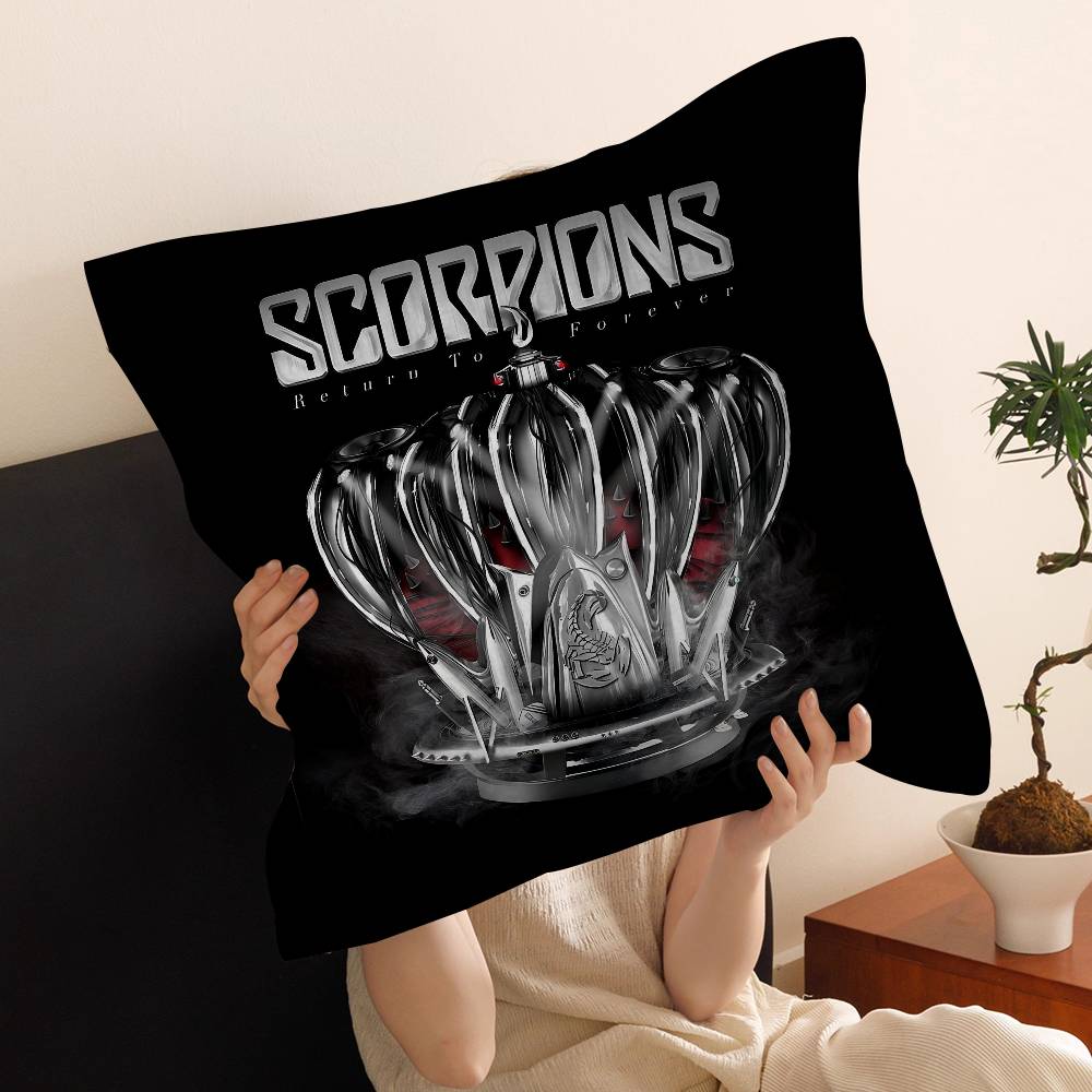 Hard Rock Band S-Scorpions Cushion Cover Pillow Cover Decor Pillowcase Printed Cushion Case for Couch