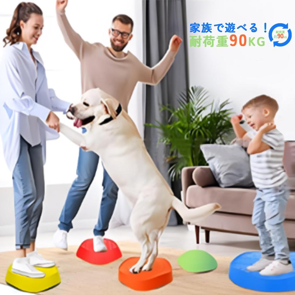 JoyRapt Balance Stones, Set of 10, Balance Beam for Kids with Non-Slip Backing, for Toddlers and Children, Balance Training, Motor Skills,