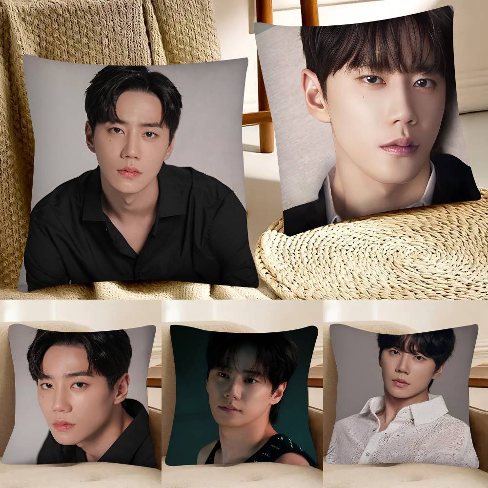 Kpop Hot Singer Lee JJun Young Pillow Case Fashion Square Pillowcase Bedroom Sofa Room Ins Decoration Leisure