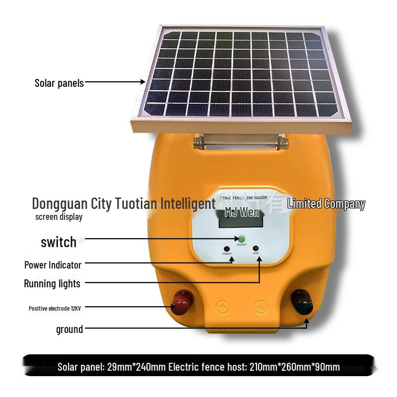 Solar Livestock Electric Fence System: Complete Pulsed Solution for Cattle, Sheep, and Horse Pasture Management