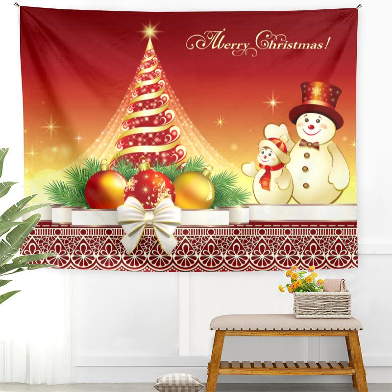 Christmas Tapestry Amazon European and American Holiday Christmas Background Cloth Bedroom