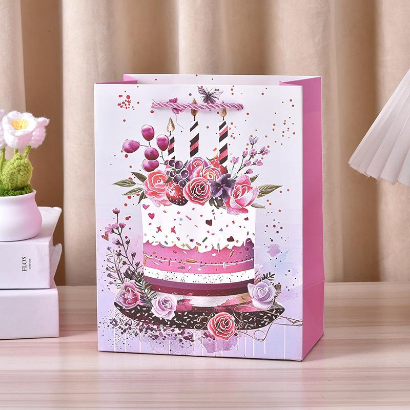 12pcs Party Favor Gift Bags Paper Tote Bags Birthday Gift Packaging Shopping Bags for Small Gifts