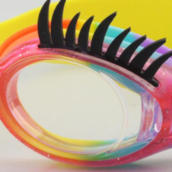 Children's Eyelashes Swimming Goggles Anti-Fog No Leak Swim Goggles Cute Eyeglass for Kids Girls Pool Accessories