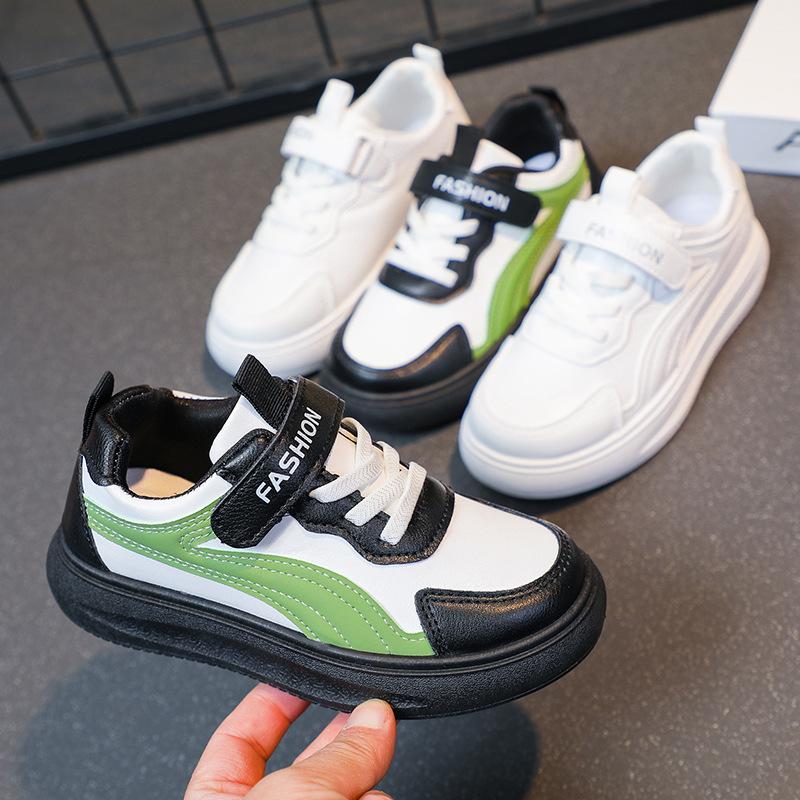 Children's little white shoes 2025 spring new girls' shoes medium and large children's non-slip soft-soled flat shoes boys' casual shoes