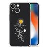 Phone Case For iPhone 15 14 13 12 Mini 11 Pro Max XS X XR 7 8 Plus Clear Shockproof TPU Cover Simplicity Line Art Sun Moon