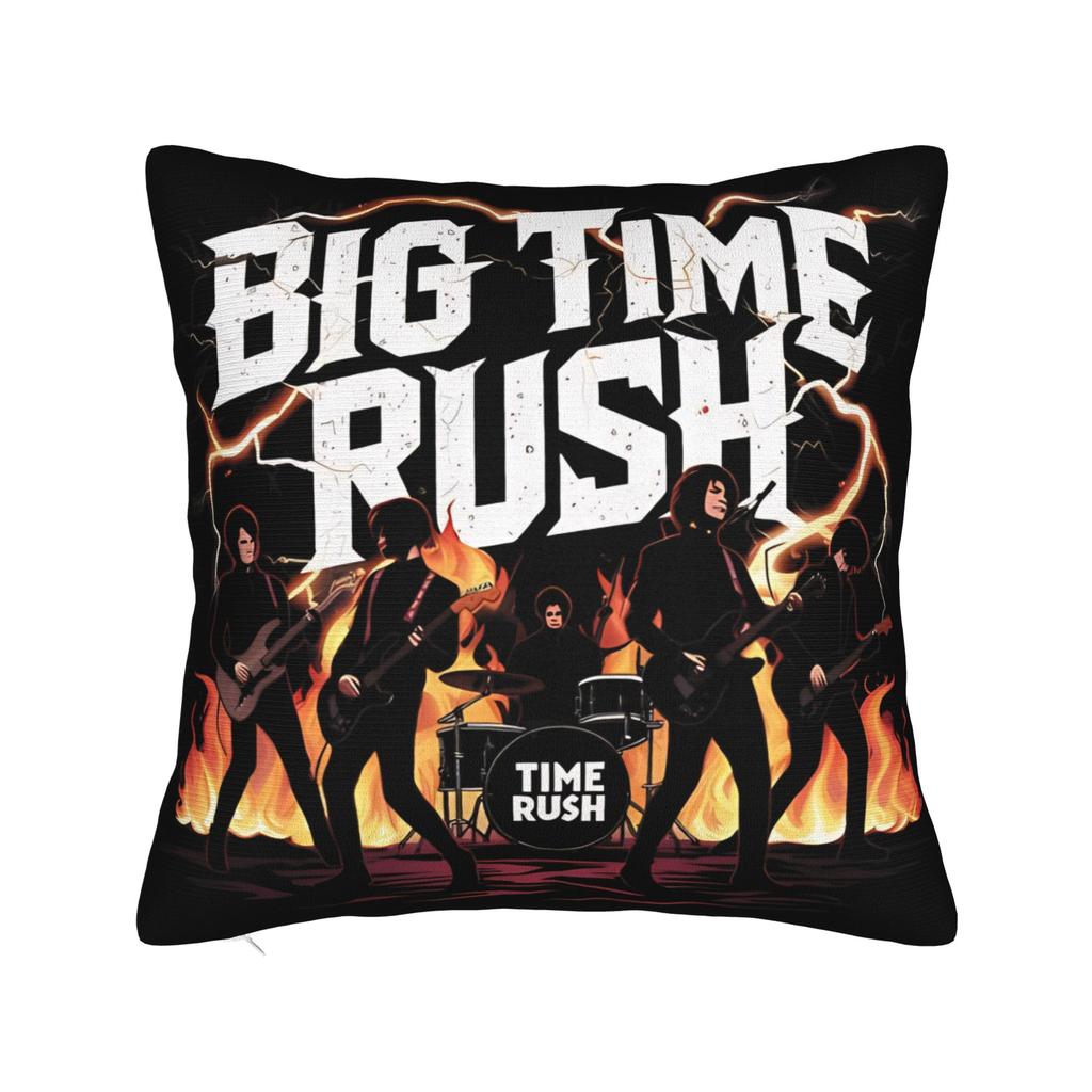 Decorative Pillowcases BTR IN REAL LIFE WORLDWIDE 2025 TOUR Big Time Rush Car Throw Pillow Case Cover Square Multi Size