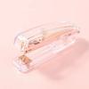 Nordic Style Simple Advanced Transparent Office Supplies Rose Gold Stapler Staple Remover Hole Punch Scissors School Stationery