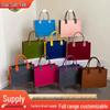 Colorful Patchwork Felt Shoulder and Tote Bag - Logo Promotional Shopping Bag