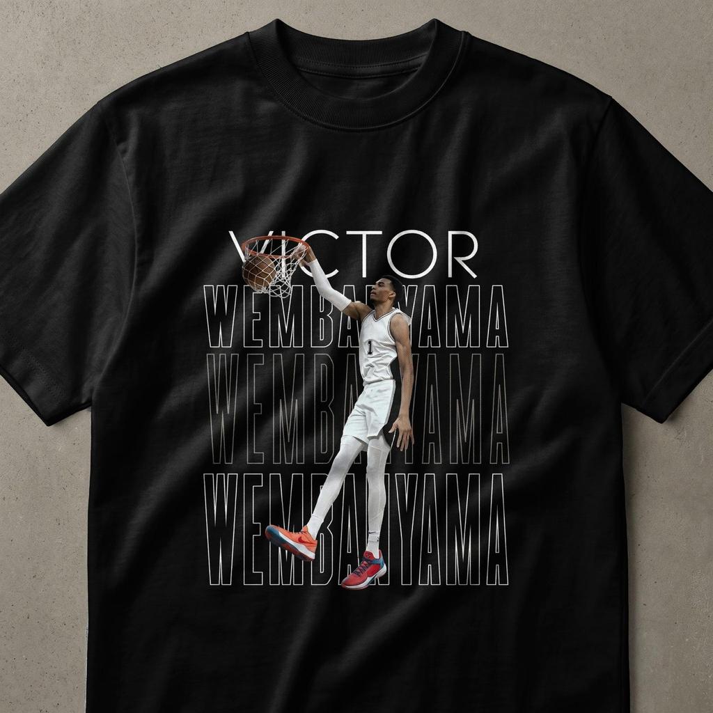Victor Wembanyama T-Shirt, Star Basketball Player Graphic Tee, Rookie Phenom Fan Shirt, Unique Sports Lover Gift for Him
