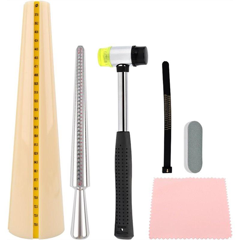 HHO-Ideal For Jewelry For Bracelet Making-For Bracelet Mandrel Sizer Set-Stainless Steel Graduated Round Mandrels DIY