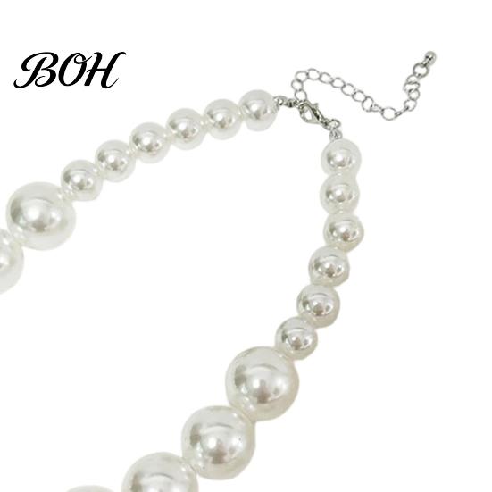 Faux Pearl Jewelry 3Pcs/Set Imitation Pearls Set, Adjustable Length Choker Necklace with Ear Studs Gift And Bracelet, Set for Weddings Banquets