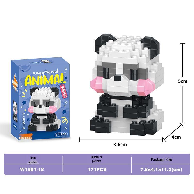 Lele Brothers Micro Building Blocks - Educational Small Animal Sets for Kids, Compatible with Lego, Boys' Toy Gifts