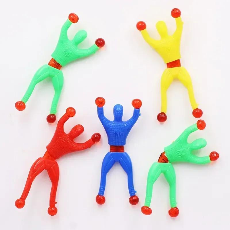 5-50 Pcs/set 9cm Sticky Toy Window Men With Sticky Hand 3 Toys Color And Years Over Plastic Suitable Feet For Children