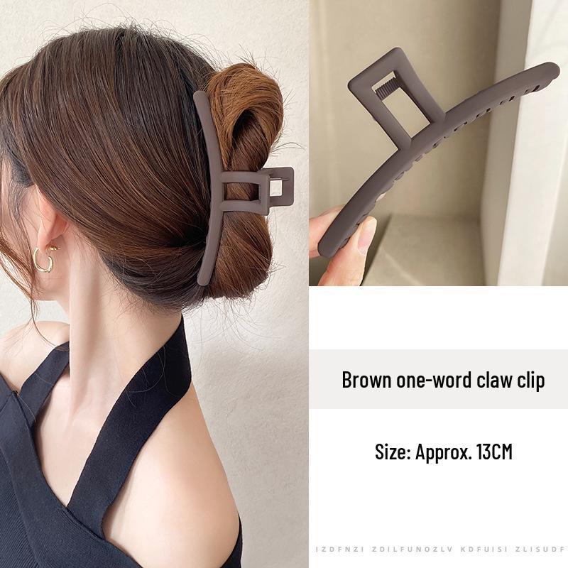 Exquisite Acrylic Claw Clip for Thick Hair - Large High-End Shark Hairpin