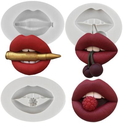 Lips Silicone Mold Kiss Collection Fondant Molds Cake Decorating Tools Cupcake Topper Candy Sugar Craft Gum Paste Polymer Clay