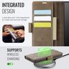 For Samsung Galaxy S24 Ultra Case AUTSPACE A11 RFID Blocking Retro Leather Cell Phone Wallet Cover