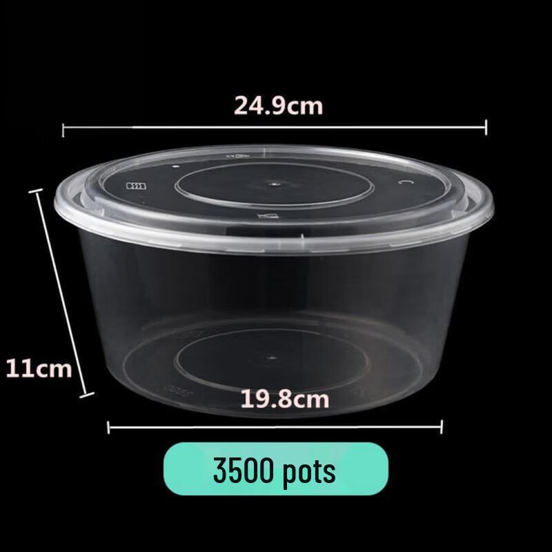 Disposable Transparent Food Containers with Lids