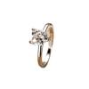 New Light Luxury Heart Zircon Ring For Women Personalized Temperament Fashionable Finger Ring