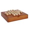 Chess Set Wooden Travel Portable Interesting Stress Relief Chess Pieces Board Game for Elderly