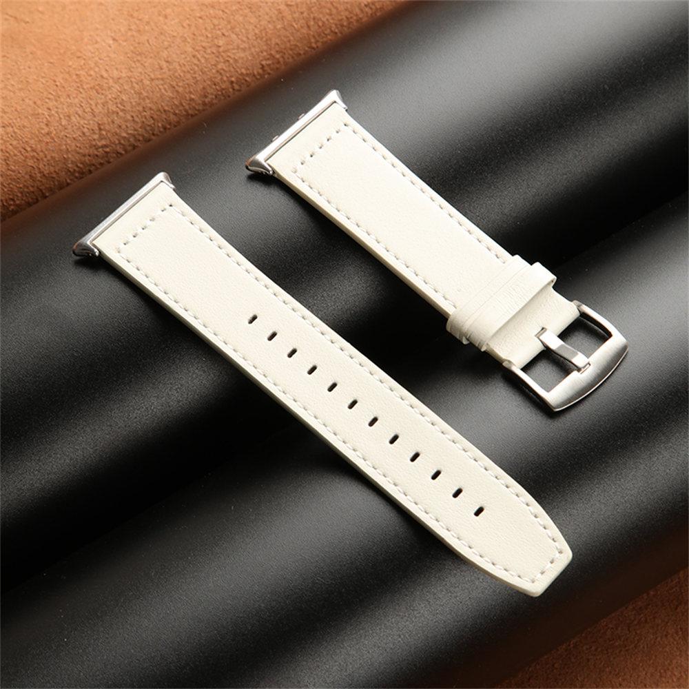 For Honor Watch 5 Genuine Cow Leather Watchband Replacement Adjustable Strap