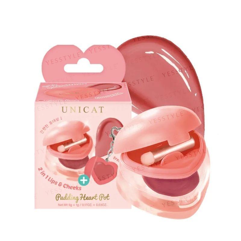 UNICAT - Pudding Herz Topf 2 in 1 Lippen & Wangen Rouge