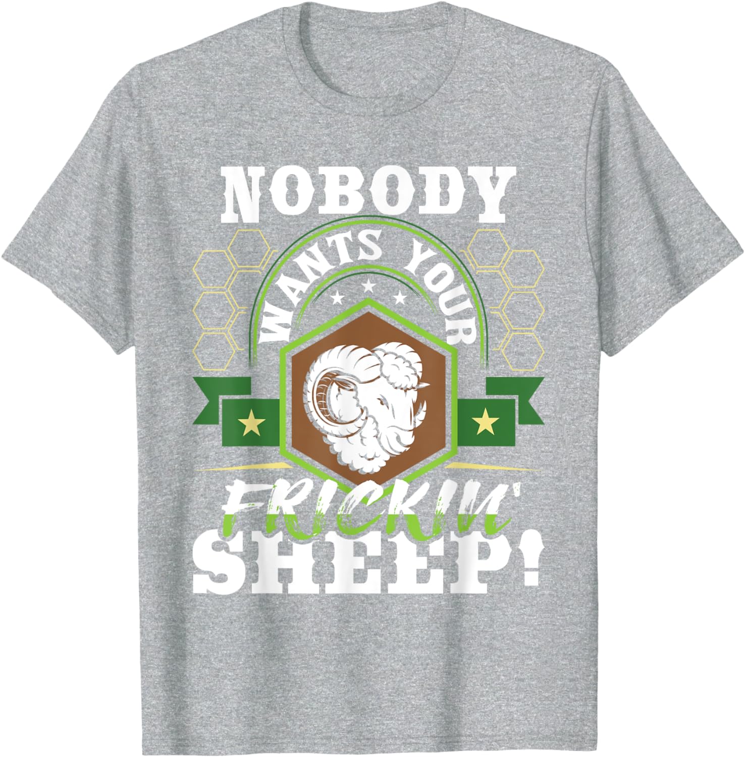 Nobody Wants Your Sheep Funny Game Board Gaming T-Shirt Unisex Home Clothing Gamer Cotton Short Sleeve S