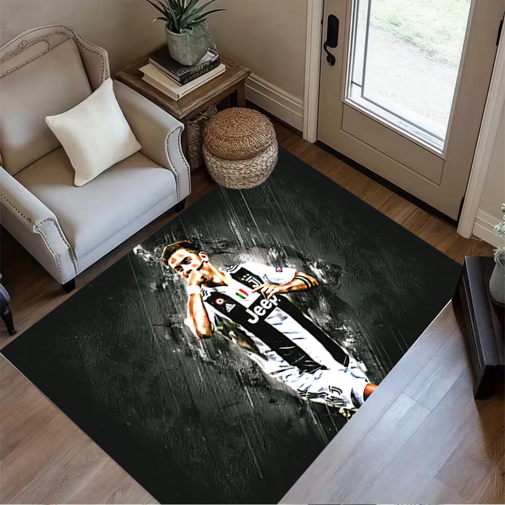 Juventus Celebration Moment Floor Mat Design for Kitchen Decorate Room Dormitory Study Room Anti-slip Rug Office Home Decor Wedding Party Gift