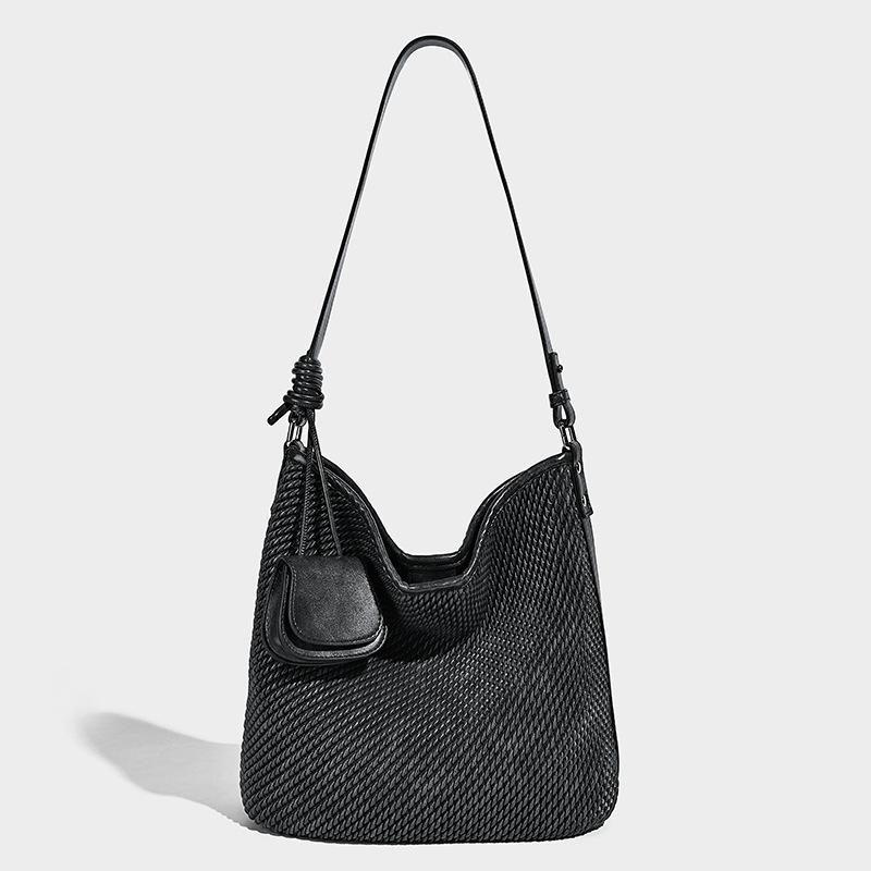Niche Design Bucket Bag Large Capacity 2025 New Style Retro Versatile Handbag Shoulder Crossbody Tote Bag