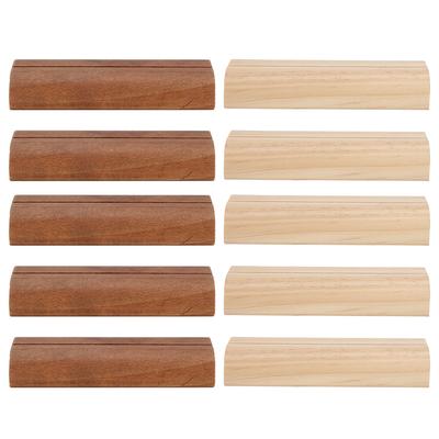 5Pcs Holz Visitenkarte Halter Foto Display Stand Hinweis Clamp Büro Zeichen In Liefert