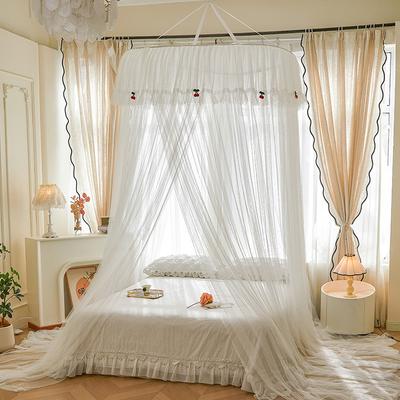 Elegant French-Inspired Dome Mosquito Net With Fine Mesh Foldable Hanging Canopy Bed No Installation Required