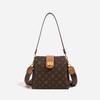 New fashion lock bucket bag portable shoulder oblique span women's bag