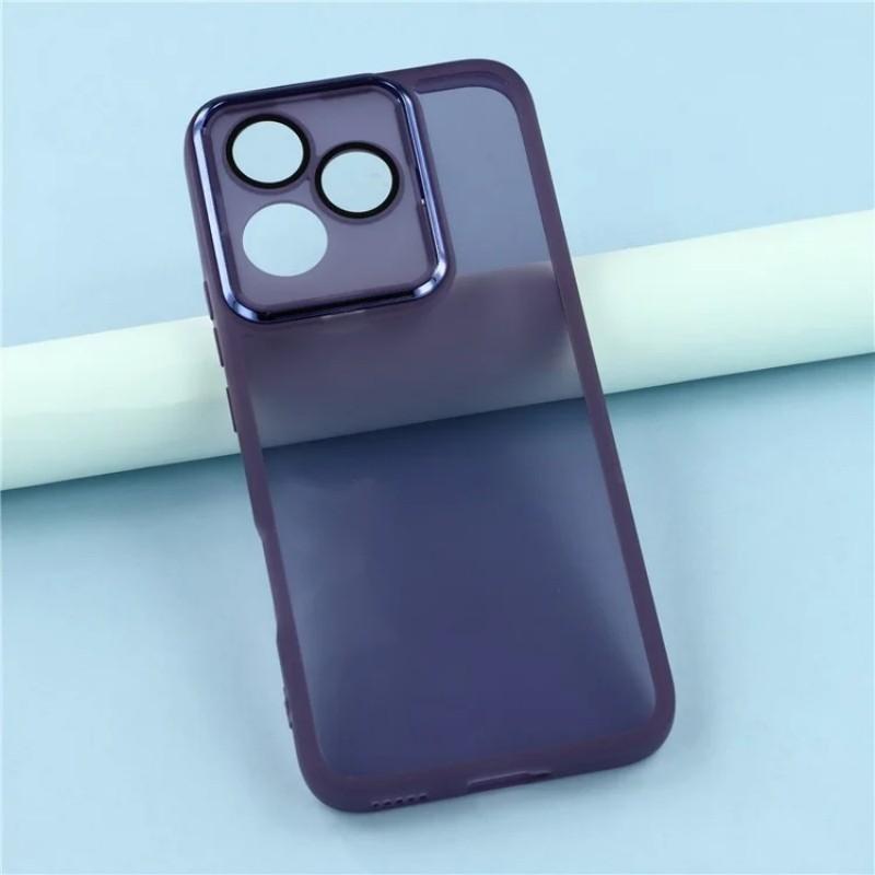 For Honor 400 Lite 5G TPU Case WANLONFENG DKSM Series Electroplated Frame Back Cover with Tempered Glass