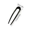 1Pc U-shaped Minimalist Hairpin Fashion Hair Sticks Women's Plastic Women Headwear Accessories