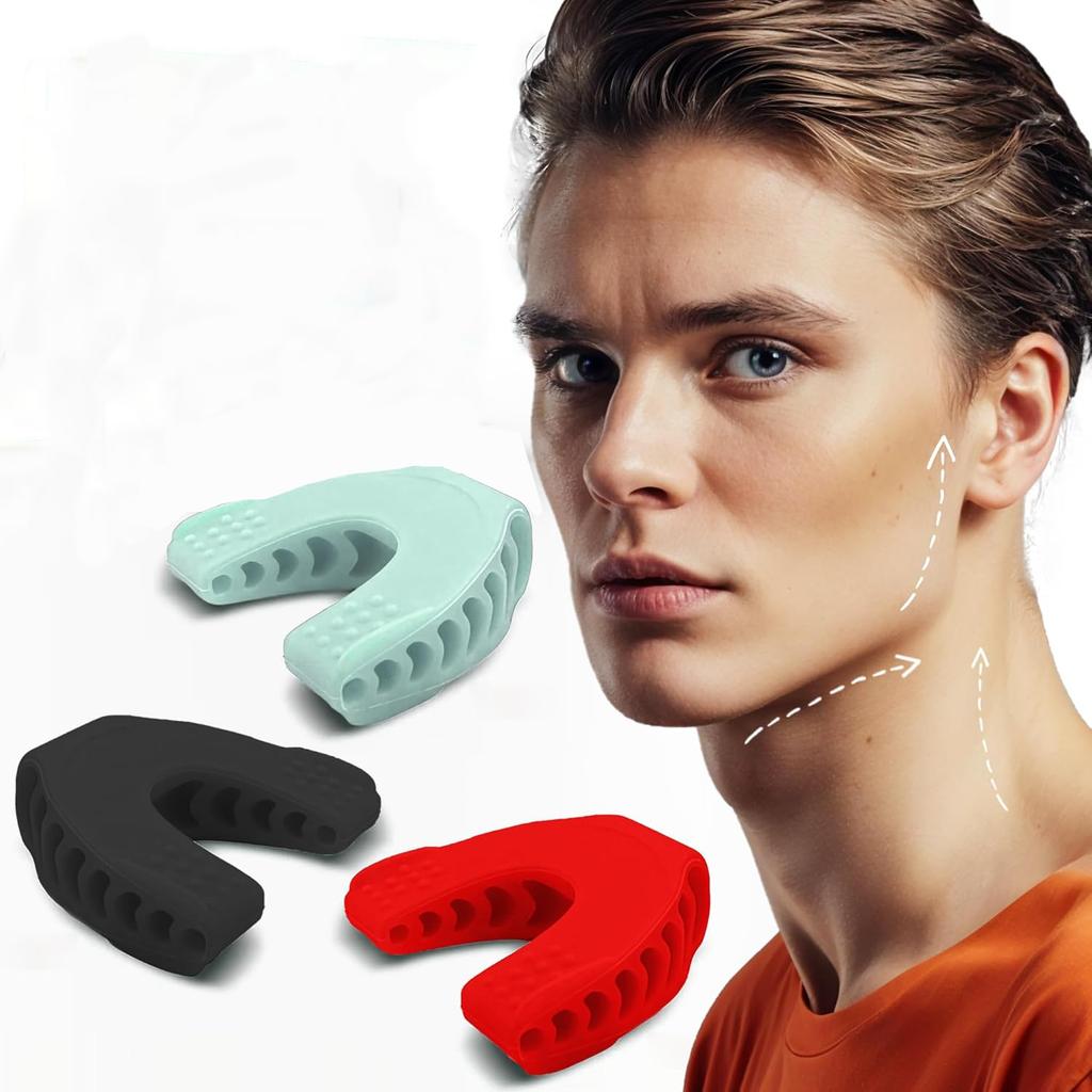 Reduktor dvojité brady Cvičební pomůcka na čelist – Skulptor čelistní linie a zeštíhlovač obličeje pro ženy a muže – Podporuje pohyb čelisti a napomáhá přirozené funkci čelisti
