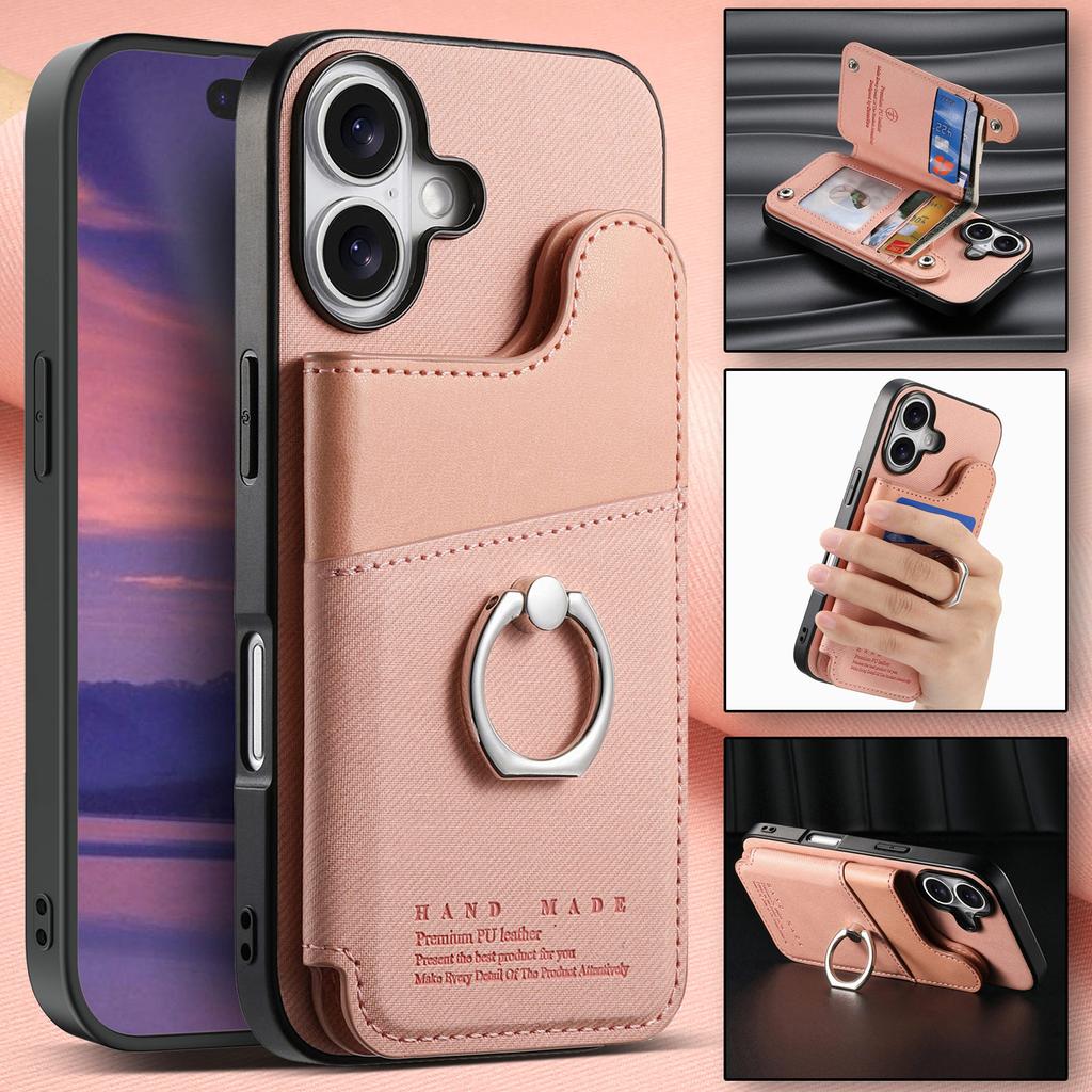 For Xiaomi 15T Pro 5G Luxury Case Anti-theft Brush Ring Holder Card Wallet Funda Xiaomi 15T Pro Case Bumper Armor Mi 15 T T15