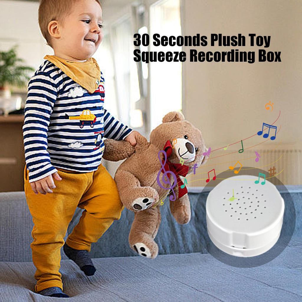 Voice Box Recordable Sound Module Plush Toy Voice Message Recorder Device ForPlush Toy Stuffed Animal Sound Recorder Clear Voice