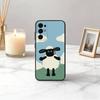 Clever das S-Schaf S-Shaun-SS Handyhülle Schwarzes Silikon Weich Für Samsung S25,S24,S21,S22,S23,S30,Ultra,S20,Plus,Fe,Lite