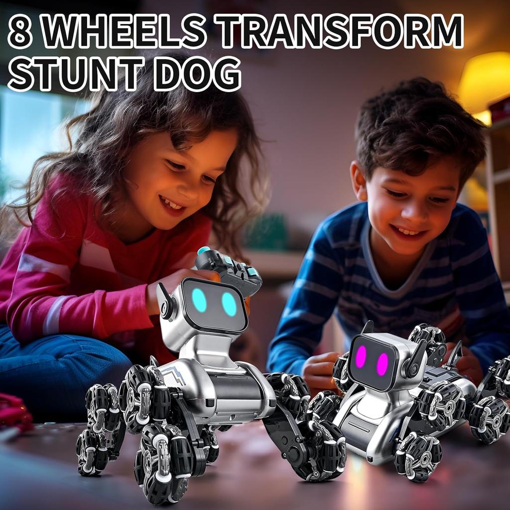 8WD Gesture Sensing Stunt Robot Dog RC Car Toys for Ages 8-13| Kids Toys Boys 6 7 8 9 10 11 12 13 Year Old Boy Birthday Gift