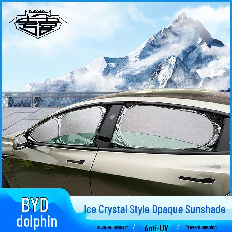 

BYD Dolphin Ice Crystal Edition Side Window Sunshade - Heat Insulation & Privacy Protection 1 Front Windshield