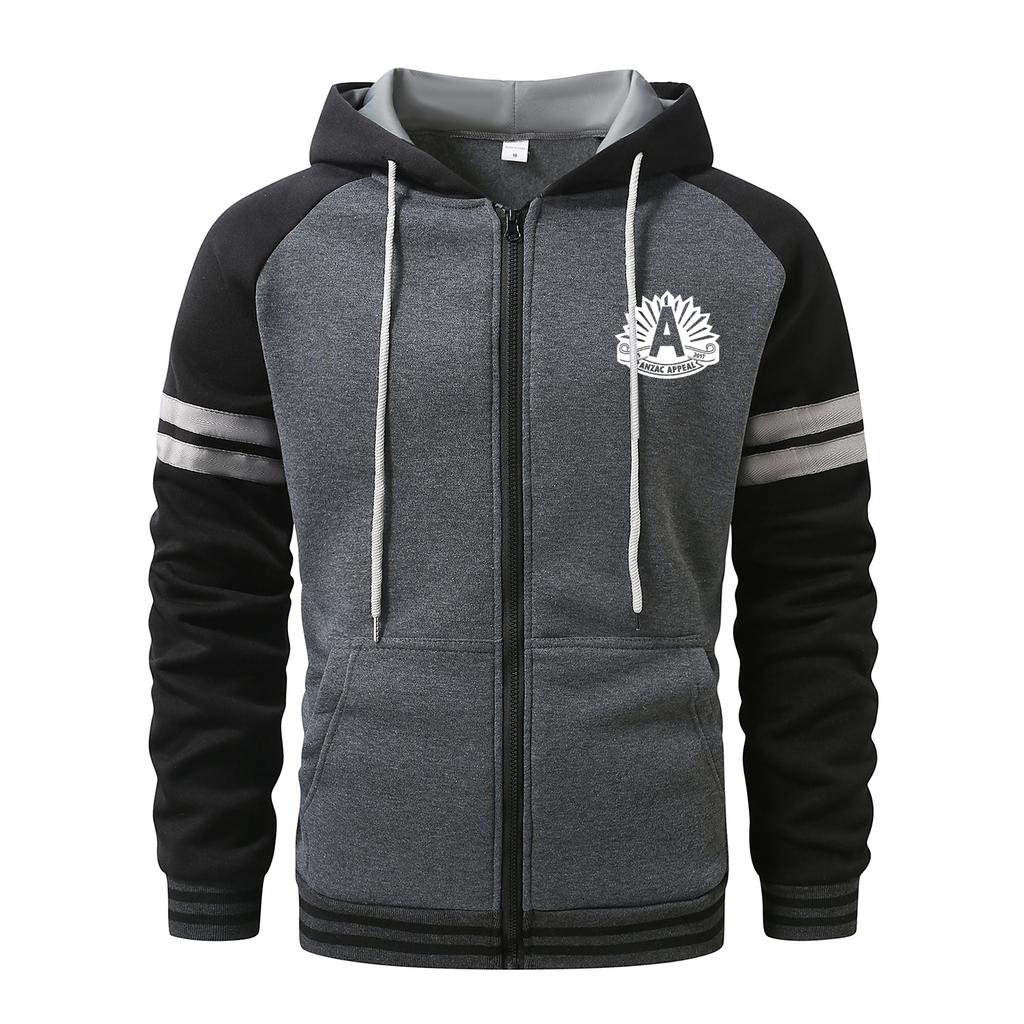 "A"Hoodies for Men Cardigan Zip Hoodies Hooded Pocket Sports&Outdoor Men's Fashion Hoodies & Sweatshirts Streetwear Casual  Men's Coats