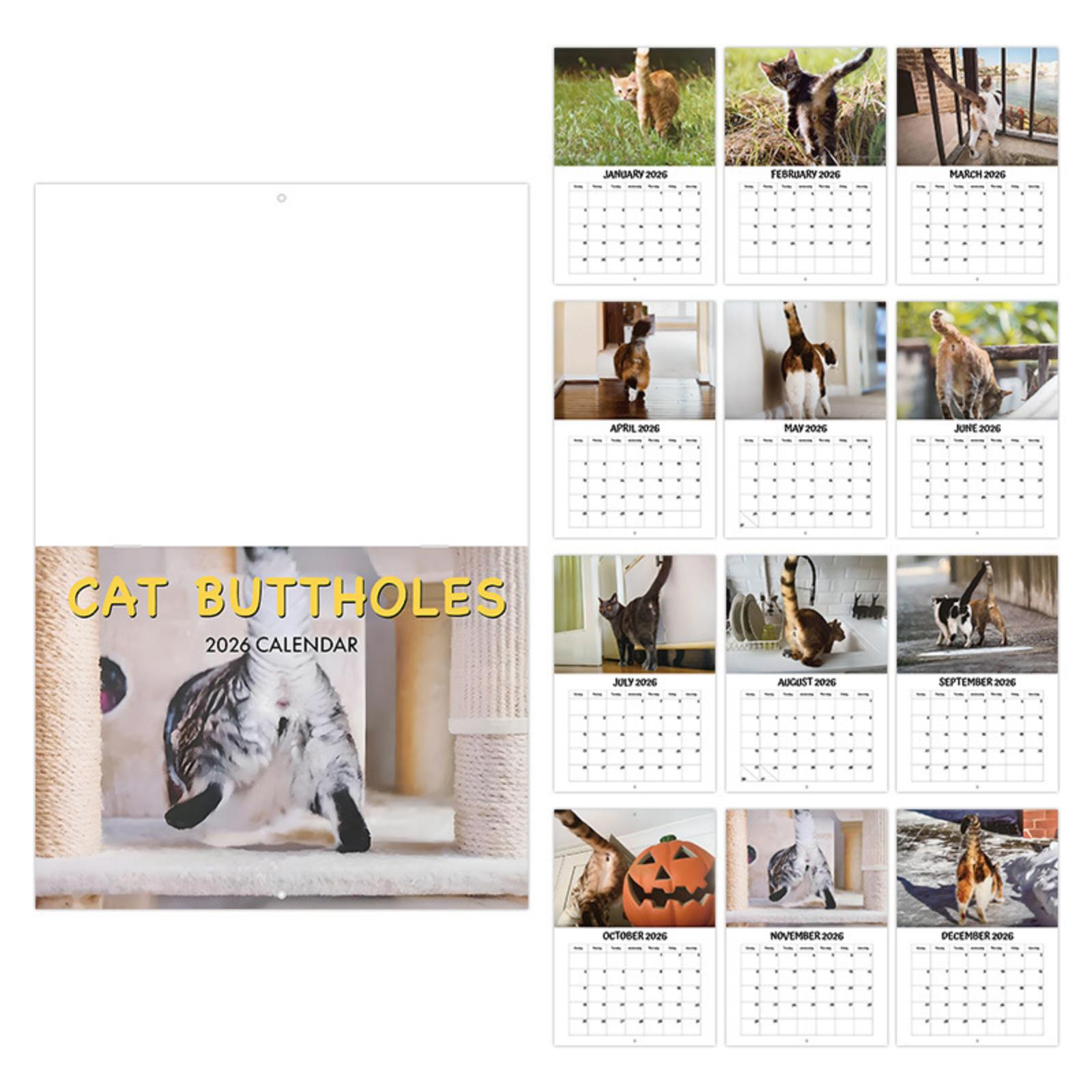 

Funny Butt Staple Bound Calendar One Size