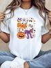 Funny Nurse Halloween Spooky Nurse Pumpkin Purple Bows Design - Halloween Costume Party Shirt Sleeved Harajuku Streetwear