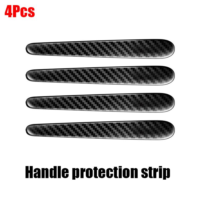 14PCS Car Door Handle Bowl Scratch Protector Carbon Fiber Stickers Rearview Mirror Protection Strip For Car Auto Accessories