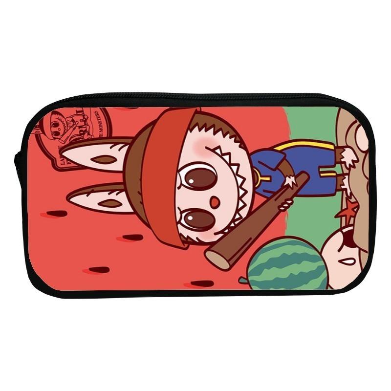 Sött tecknad kanin pennskrin för barn Hållbart polyester-pennfodral