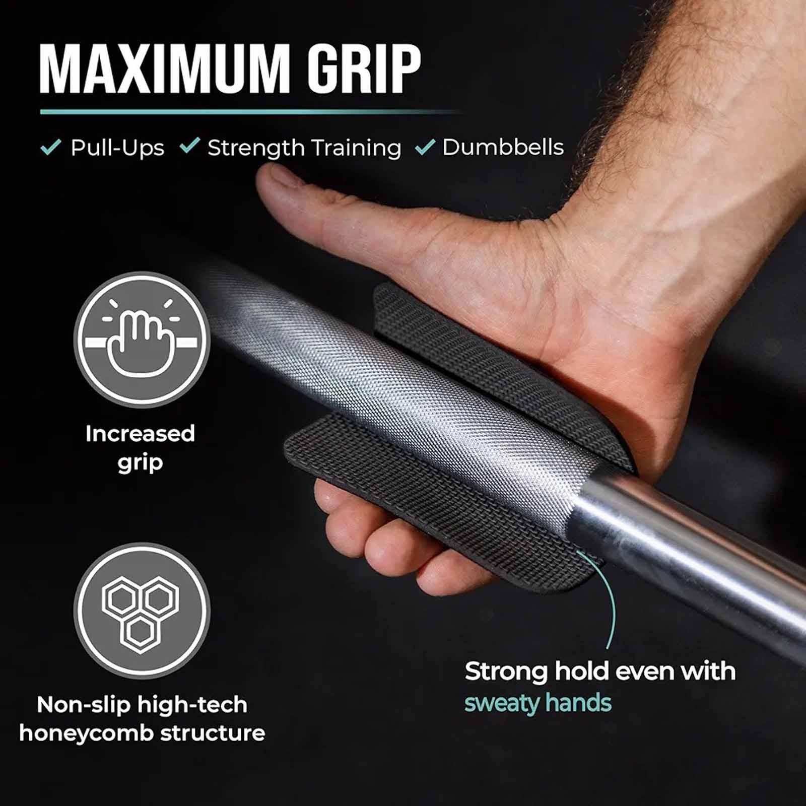 2Pcs Gym Hand Grip Pads Home Multipurpose Comfortable Palm Protection Workout Pads for Fitness Bodybuilding Exercise Gymnastics