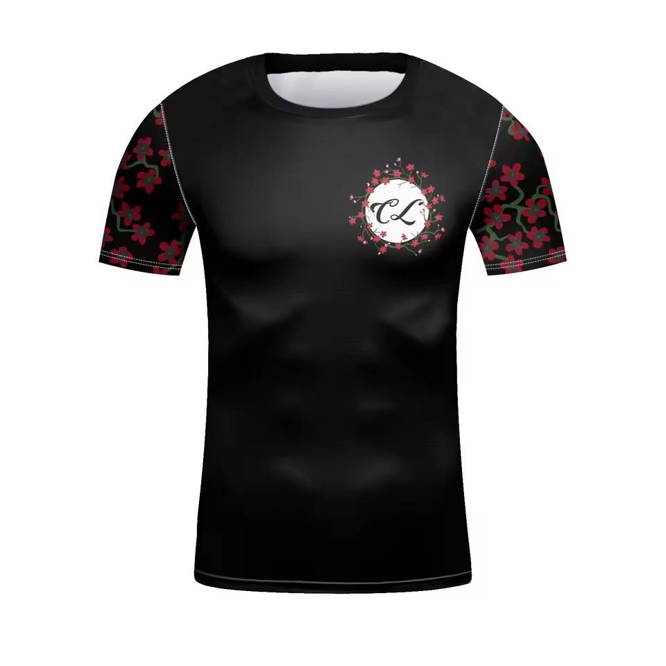 Short Sleeve 3D Printed T-Shirt Breathable Drying Suitable Outdoor Sports Fitness Motorcycle Riding Multi Pattern Optional
