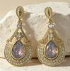Retro Rhinestone Dangle Earrings: Fashionable, High-End, and Versatile Design