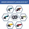 7PCS Universal Angled Grinder Flange Nut Wrench Spanner Set 5/8-11 Thread Metal Lock Nuts For Cutting Disc Installation