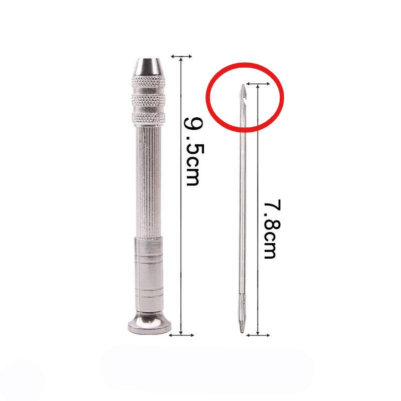 Conjunto de furador de costura de couro substituível multifuncional kit de ferramentas de reparo de sapatos agulhas de costura diy costura em couro